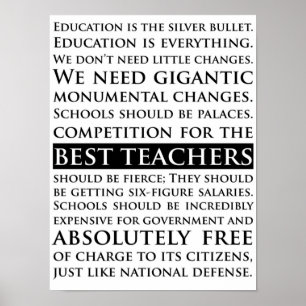 Sam Seaborn Education Speech  The West Wing  Poster