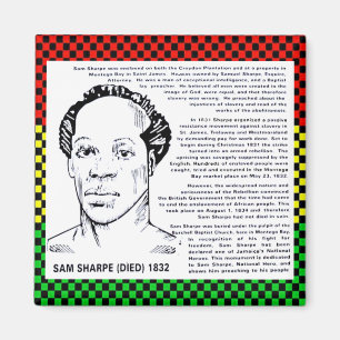 Sam Sharpe Sign in Montego Bay Magnet