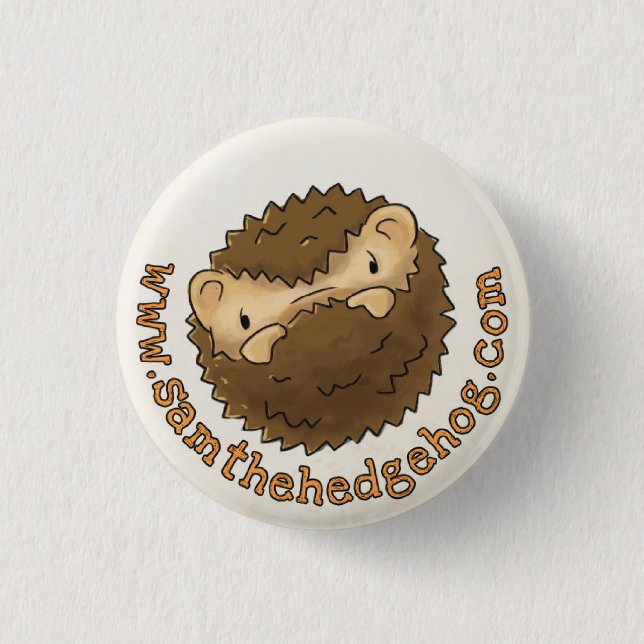 Sam The Hedgehog Button Badge (Front)