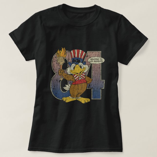 Sam The Los Angeles Eagle 1984 T-Shirt (Design Front)