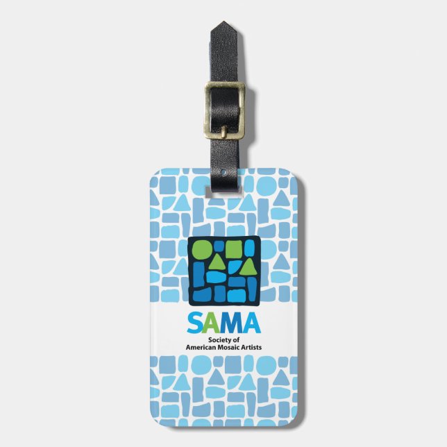 SAMA Luggage Tag - Mosaic Arts (Front Vertical)