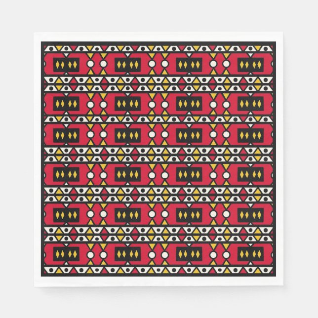 Samakaka (African, Angolan Pattern) Napkins (Front)