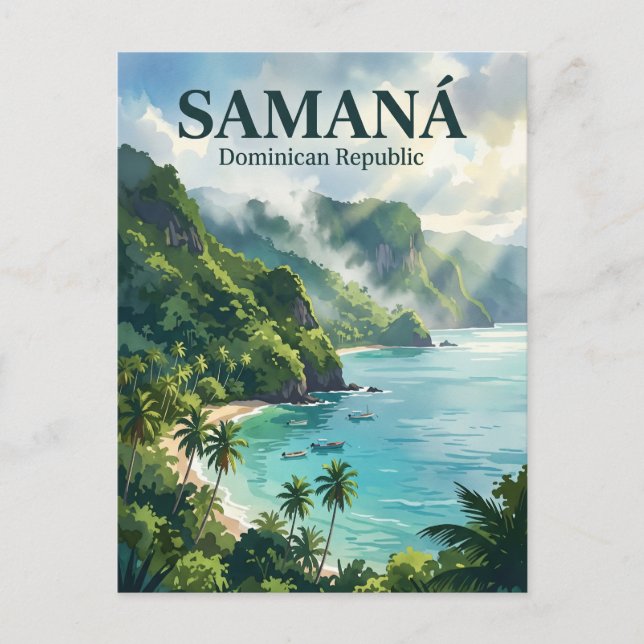 Samaná Peninsula Dominican Republic Postcard (Front)