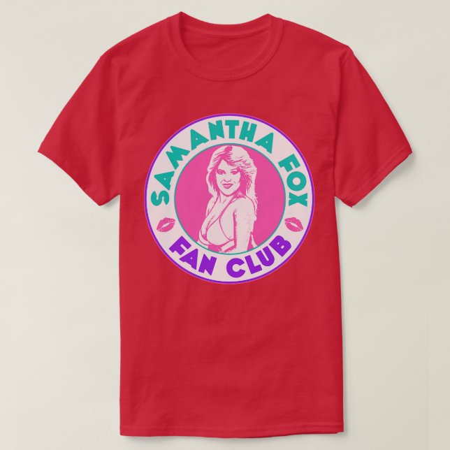 SAMANTHA FOX FAN CLUB T-Shirt (Design Front)