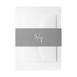 Samantha Grey Traditional Elegant Wedding Invitation Belly Band