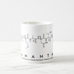 Samantha peptide name mug