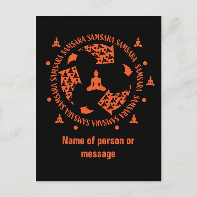 Samara Buddhist  - Nirvana Buddhism   Cushion Postcard (Front)