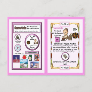Samarinda Wizard - Samarium Element Postcard