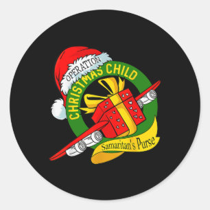 Samaritan's Purse Operation Christmas Child Fun Xm Classic Round Sticker