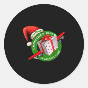 Samaritan's Purse Operation Christmas Child Funny  Classic Round Sticker