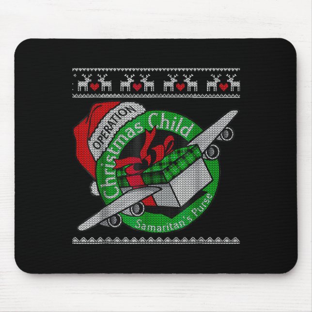 Samaritan's Purse Operation Christmas Child Funny  Mouse Mat (Front)