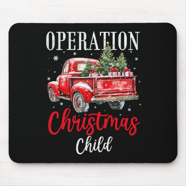 Samaritan's Purse Operation Christmas Child Funny  Mouse Mat (Front)