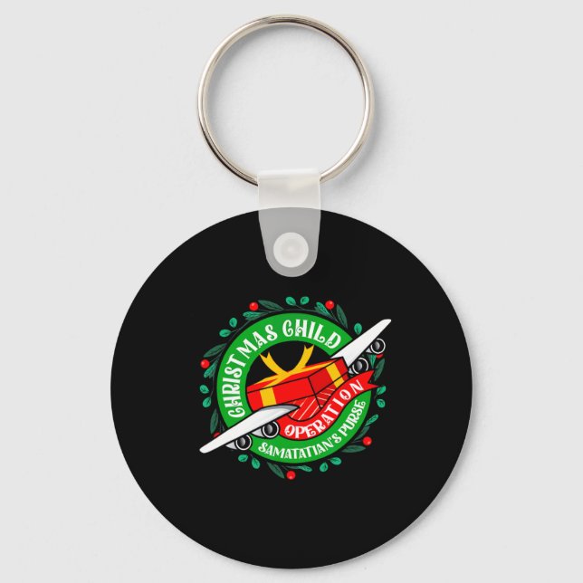 Samaritan's Purse Operation Christmas Child Meme C Key Ring (Front)