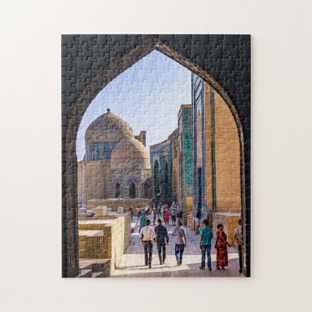 Samarkand, Uzbekistan - Necropolis of Shah-i-Zinda Jigsaw Puzzle (Vertical)