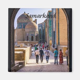Samarkand, Uzbekistan - Necropolis of Shah-i-Zinda Magnet