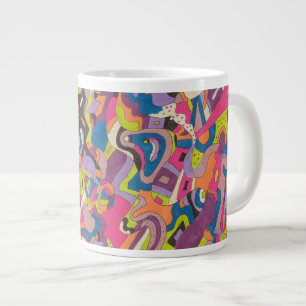 "Samba" Abstract Art Large Coffee Mug