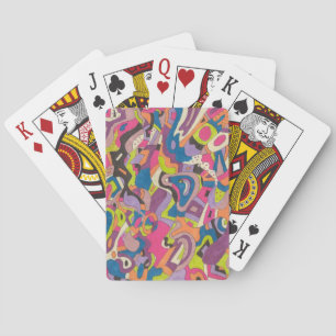 "Samba" Abstract Art Playing Cards