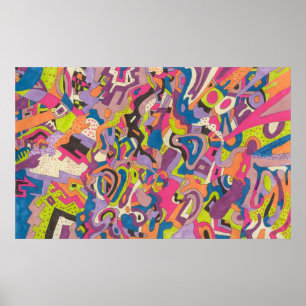 "Samba" Abstract Art Poster