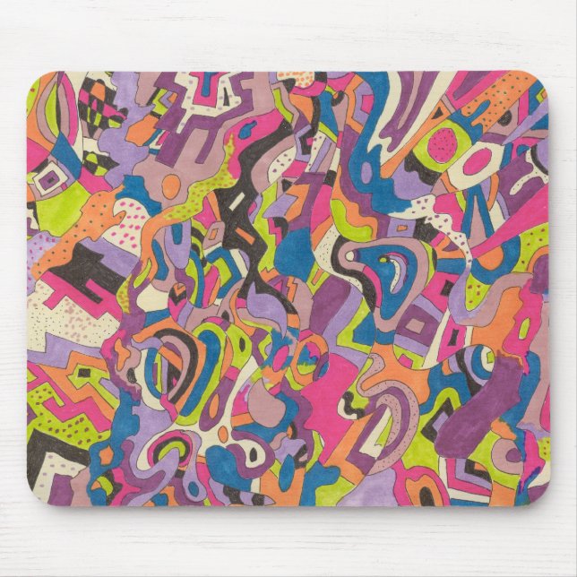"Samba" Abstract Mouse Mat (Front)