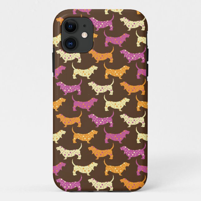 Samba Bassets Case-Mate iPhone Case (Back)