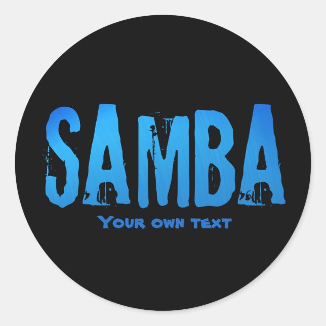 Samba brasileiro do Brasil dance music  Classic Round Sticker (Front)