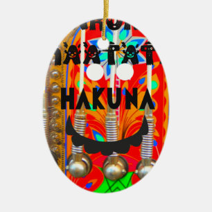 Samba Carnival colours Hakuna Matata blings.png Ceramic Tree Decoration