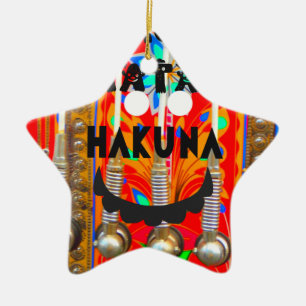 Samba Carnival colours Hakuna Matata blings.png Ceramic Tree Decoration