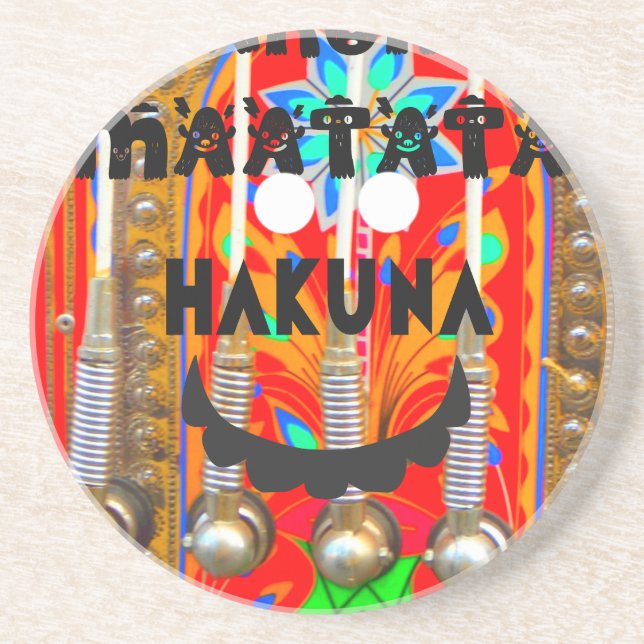 Samba Carnival colours Hakuna Matata blings.png Coaster (Front)