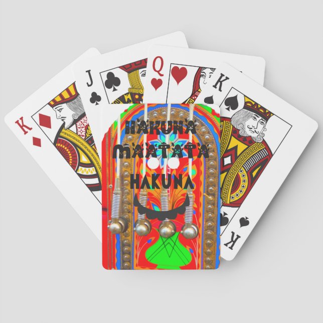 Samba Carnival colours Hakuna Matata blings.png Playing Cards (Back)