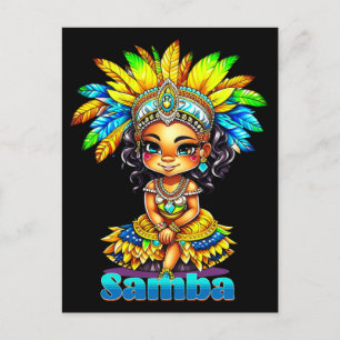 Samba Carnival Girl Postcard