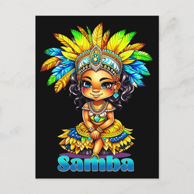 Samba Carnival Girl Postcard (Front)