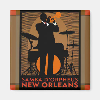 Samba D'Orpheus New Orleans Magnet