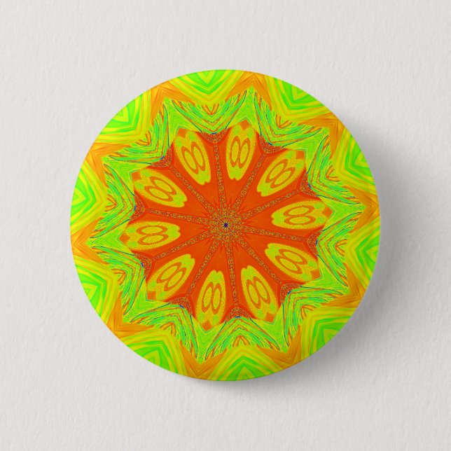Samba Motif Art Print 6 Cm Round Badge (Front)