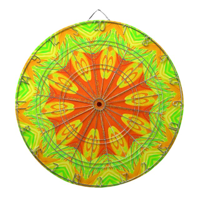 Samba Motif Art Print Dartboard (Front)
