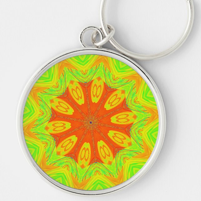 Samba Motif Art Print Key Ring (Front)