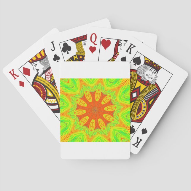 Samba Motif Art Print Playing Cards (Back)