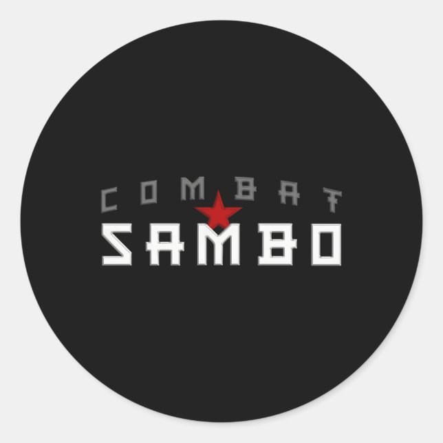 Sambo Classic Round Sticker (Front)