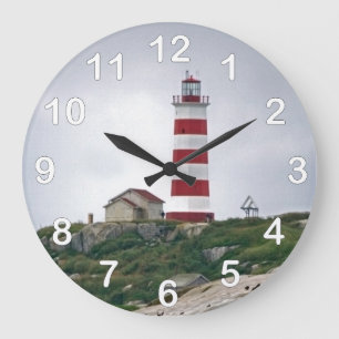 Sambro Island Lighthouse Large Clock