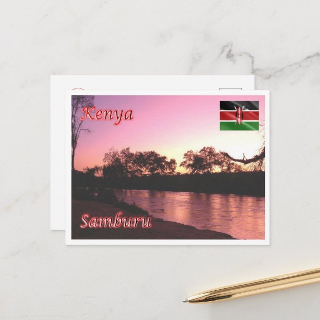 Samburu - Kenya - Postcard (Front/Back In Situ)