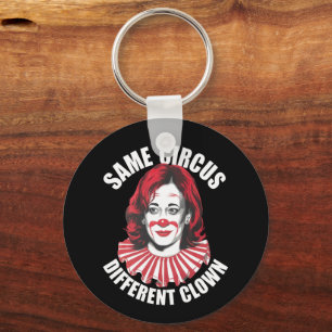 Same Circus Different Clown Anti Kamala 2024 Key Ring