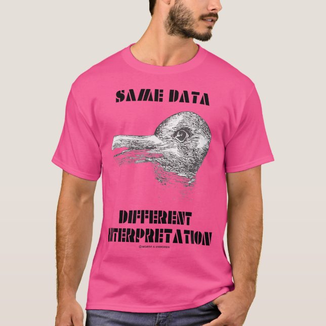 Same Data Different Interpretation Duck Rabbit Ill T-Shirt (Front)