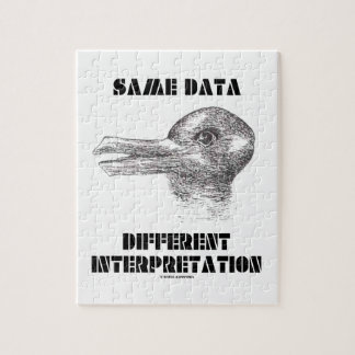 Same Data Different Interpretation (Duck Rabbit) Jigsaw Puzzle