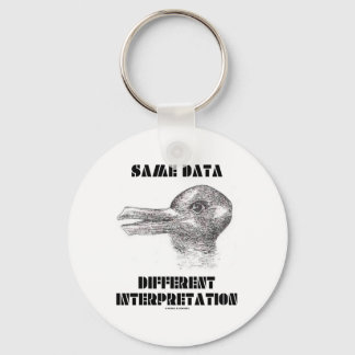 Same Data Different Interpretation (Duck Rabbit) Key Ring