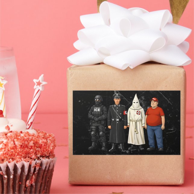 Same Different Costume Rectangular Sticker (Party)