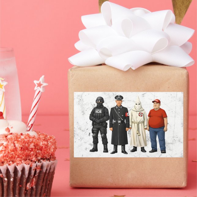 Same Different Costume Rectangular Sticker (Party)