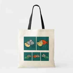 Same eyes, different shapes tote bag
