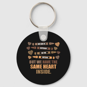 Same Heart Black History Month African American Key Ring
