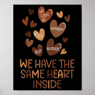 Same Heart Black History Month African American Wo Poster