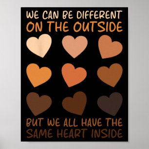 Same Heart Inside Black History Month Candy Heart Poster