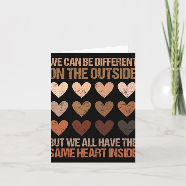 Same Heart Inside Juneteenth Black History Month W Card (Front)